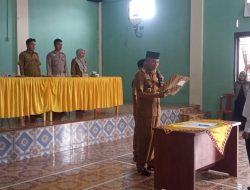 Pelantikan Perangkat pekon talang Padang kecamatan Talang padang- Tanggamus