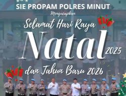 PROPAM POLRES MINUT MENGUCAPKAN SELAMAT HARI NATAL DAN MENJAMIN KEAMANAN SELAMA PERAYAAN