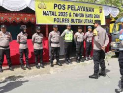 Dalam Rangka Natal dan Tahun Baru, Polres Butur Cek Kesiapan Pos Yan Operasi Lilin Anoa 2025