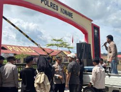 Gam Sultra Gelar Aksi di Polres dan Kejari Konawe, Desak Usut Galian C Ilegal dan Proyek APBD 2025 di Meluhu