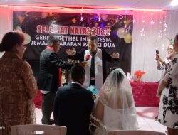 Dihadapan Tuhan dan Saksi, Pasangan Ini Mengikat Janji dalam Pemberkatan Nikah di GBI Harapan Paniki Dua Manado