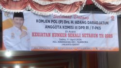 Adang Daradjatun Anggota DPR RI komisi lll Fraksi PKS Bersama RAD Lakukan Kunker di Wilayah Krendang Tambora