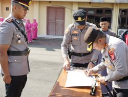 Sertijab Tiga Kapolsek di Polres Cilegon, Kapolres Tekankan Kinerja Profesional dan Sinergi