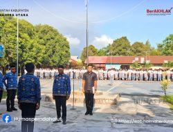 Wakil Bupati, Kasman Hi Ahmad Irup Hardiknas di SMA N 6 Halmahera Utara