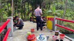 Arahan Presiden, Polda Bangun 11 Jembatan Merah Putih di Maluku Utara